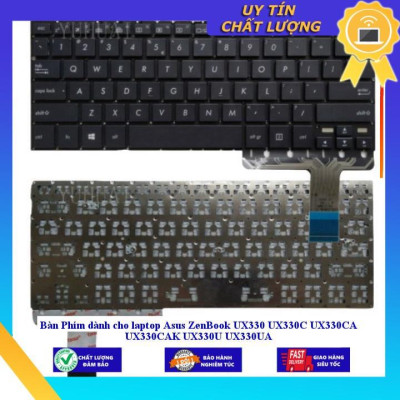 Bàn Phím dùng cho laptop Asus ZenBook UX330 UX330C UX330CA UX330CAK UX330U UX330UA  - MÀU ĐỒNG - CÓ ĐÈN - Hàng Nhập Khẩu New Seal