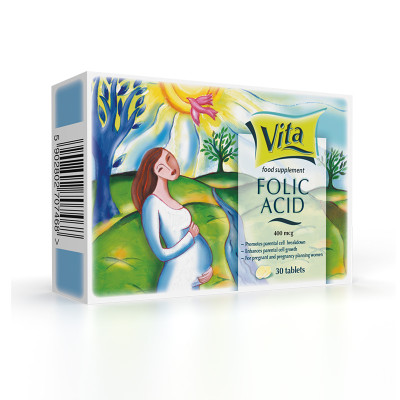 [Mua 2 tặng 1] Viên Uống Bà Bầu Folic Acid 400mcg Tablets | Giúp Bổ Sung Folic Acid - Nhập Khẩu Chính Hãng