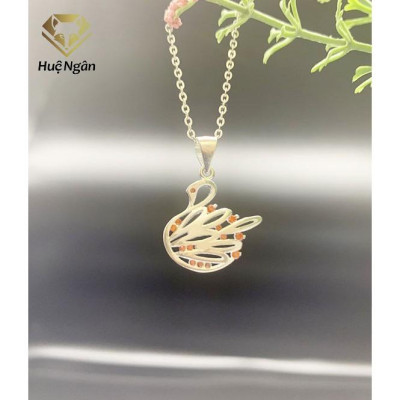 Dây chuyền bạc Ý 925 Huệ Ngân - Thiên Nga xinh xắn D1901