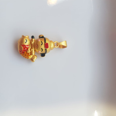 Phụ Kiện Charm Vòng Tay Nữ đẹp Hình Thần Tài Cưỡi Cá Chép Nữ đã có vòng tay hạt chuỗi , vòng tay kiểu thì charm Thần Tài Cưỡi Cá Chép này vào đeo đẹp xinh ạ