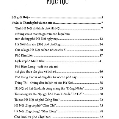 Hà Nội Một Thuở Phố Và Người