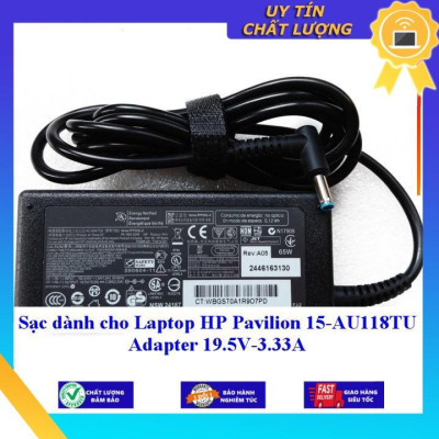 Sạc dùng cho Laptop HP Pavilion 15-AU118TU Adapter 19.5V-3.33A - Hàng Nhập Khẩu New Seal