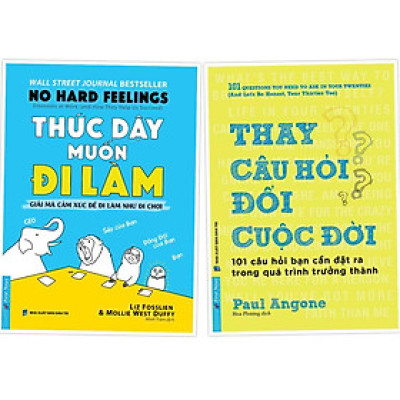 Sách - Combo Thức dậy muốn đi làm + Thay câu hỏi Đồi cuộc đời - FirstNews