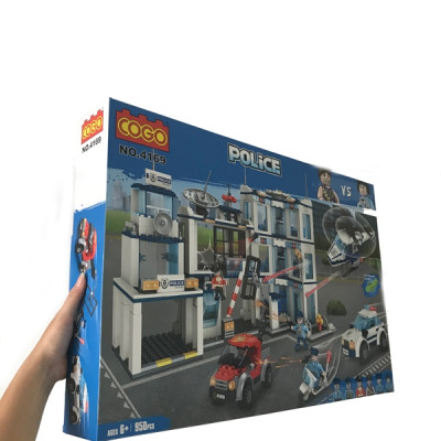 Mô Hình Trạm Cảnh Sát Cứu Hỏa COGO No.4169 (950 Mảnh Ghép)