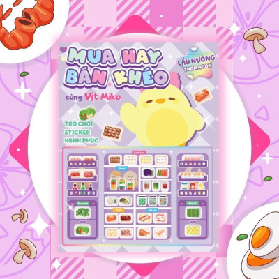 Sách - Mua Hay Bán Khéo Cùng Vịt Miko Lẩu Nướng Thơm Ngon (Hơn 60 Stickers) - Megabook