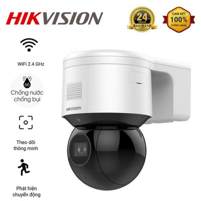 Camera IP Speed Dome Mini 2MP ColorVu HIKVISION DS-2DE3A400BW-DE F1 T5 Đàm thoại 2 chiều, màu ban đêm ,.-Hàng chính hãng