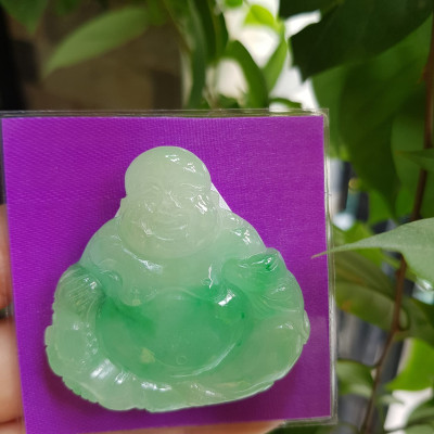 Mặt Dây Chuyền Nam Đẹp Phật Di Lặc Ngồi Cầm Thỏi Vàng Cười tươi 100% đá cẩm thạch tự nhiên Màu trắng bóng cả tượng điểm xanh lý quá đẹp giữa bụng thỏi tiền vàng  Size Ngang 48mm x Cao 48mm x Dầy 9mm mệnh Thủy Mộc đeo may mắn ạ