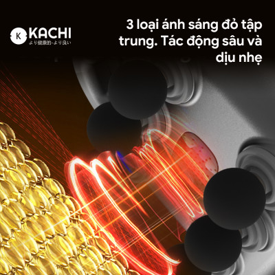 Máy Massage 6 Đầu Rung Kachi MK390 Chạy Pin - Giải Pháp Thư Giãn Tối Ưu Cho Cơ Thể - hàng chính hãng