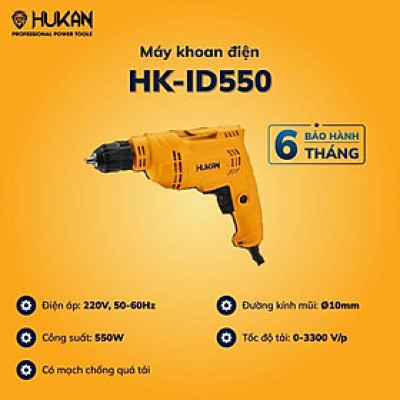 MÁY KHOAN ĐIỆN 550W HK-ID550 HUKAN  - HÀNG CHÍNH HÃNG