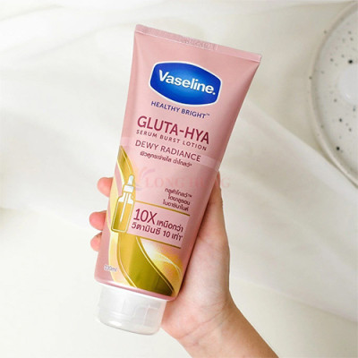Sữa dưỡng thể ban đêm Vaseline Gluta-Hya Serum Burst Lotion Dewy Radiance (30ml/70ml/330ml) - Hàng chính hãng
