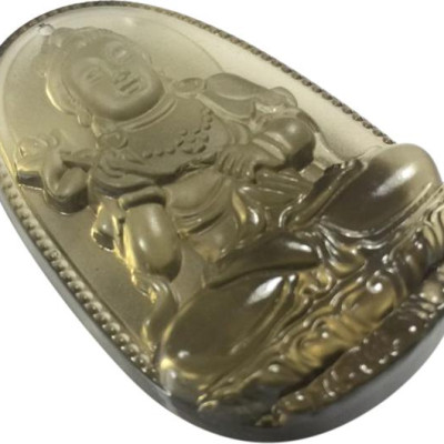 Mặt Dây Chuyền Đại Thế Chí Bồ Tát Thạch Anh Khói Ngọc Quý Gemstones DTCBTTAK