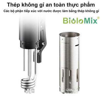 Máy nấu chậm Sous vide dùng cho gia đình thương hiệu Mỹ cao cấp BioloMix SV-9002 - Hàng Chính Hãng
