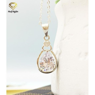 Dây chuyền bạc Ý 925 Huệ Ngân - Giọt nước PP1296