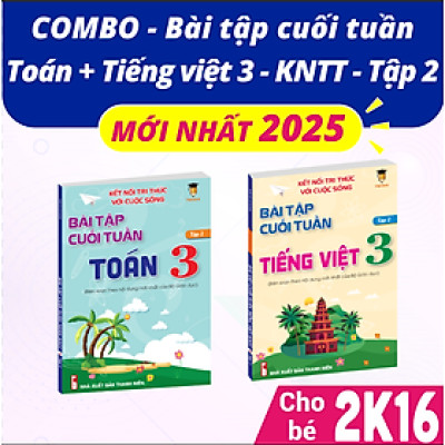 Sách - Combo bài tập cuối tuần Toán và Tiếng Việt lớp 3 Kết nối tri thức Học kì 2 (2 cuốn) VietJack