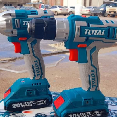 BỘ COMBO MÁY SIẾT BULOONG VÀ MÁY KHOAN DÙNG PIN 20V (2PIN 2AH, 1 SẠC) TOTAL TCKLI2007 - HÀNG CHÍNH HÃNG