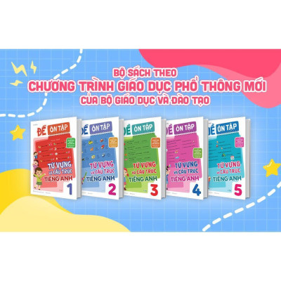 Sách - Đề Ôn Tập Từ Vựng Và Cấu Trúc Tiếng Anh Lớp 4 - Megabook