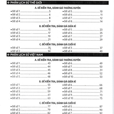 Đề Kiểm Tra Đánh Giá Lịch Sử Lớp 7 (Dùng Chung Cho Các Bộ SGK Hiện Hành)  - HA
