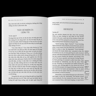 Sách - Những Tấm Lòng Cao Cả - Heart: An Italian Schoolboy’s Journal - Song Ngữ Việt-Anh