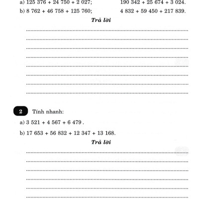 Vở Bài Tập Nâng Cao Toán 4 Tập 2 (Bám Sát SGK Chân Trời Sáng Tạo) _HA