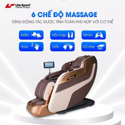 Ghế Massage Toàn Thân Lifesport LS-650,Ghế Massage Đem Đến Những Phút Giây Thư Giãn Đỉnh Cao Tại Nhà