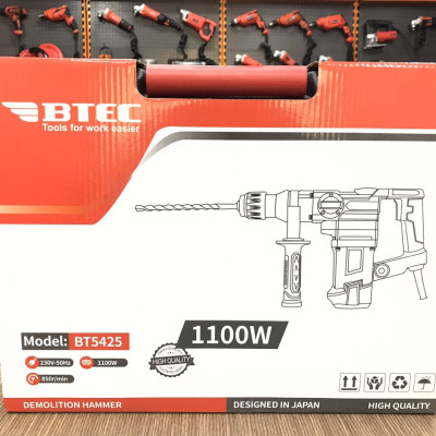 MÁY KHOAN ĐỤC BÊ TÔNG BTEC BT-5425 (SIÊU KHỎE 1100W) - HÀNG CHÍNH HÃNG