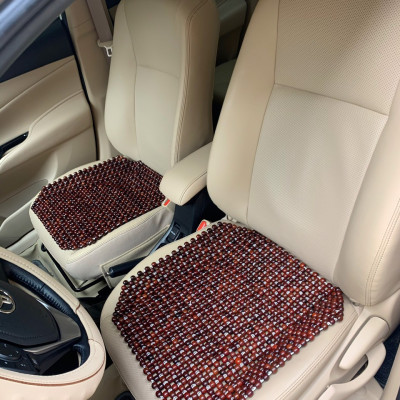 Lót ghế ô tô hạt gỗ Trắc ( hình thật )