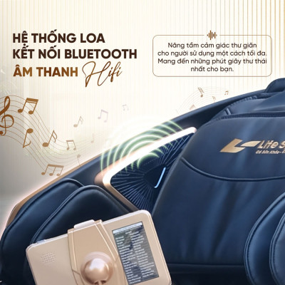 Ghế Massage Toàn Thân Lifesport LS-660E, Ghế Massage Với Hệ Thống Con Lăn Hiện Đại, Điều Khiển Bằng Giọng Nói