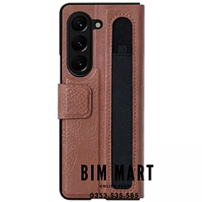 Bao da dành cho Samsung  Z Fold5/ Z Fold 6/ Z Fold7 Nillkin Aoge Leather Cover - Hàng Chính Hãng (Tặng 2 túi PVC đựng thẻ ATM)
