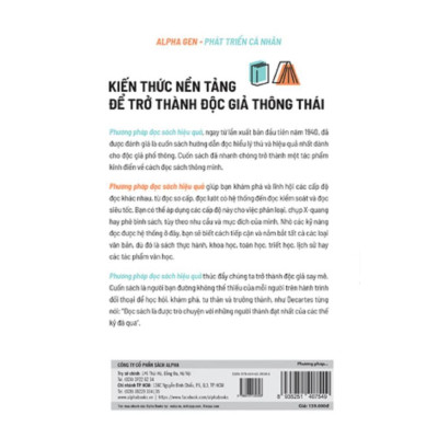 Sách Phương Pháp Đọc Sách Hiệu Quả (Tái bản Mới Nhất) - Alphabooks - BẢN QUYỀN
