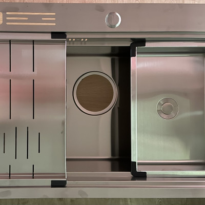 CHẬU RỬA INOX KAFF KF-HM7848A. Hàng Chính Hãng 