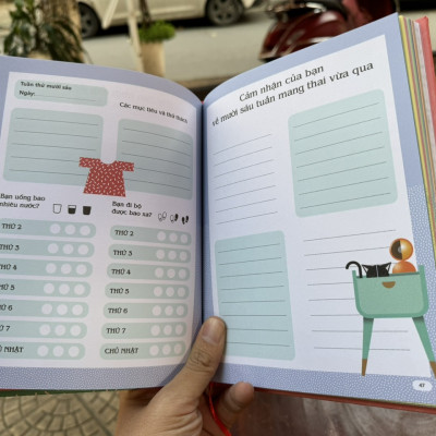 (In màu toàn bộ) MẸ BẦU NOTEBOOK: Nhật ký và cẩm nang cho 9 tháng thai kỳ – White Star – Khải Nguyên dịch – ThaiHa Books – NXB Lao Động