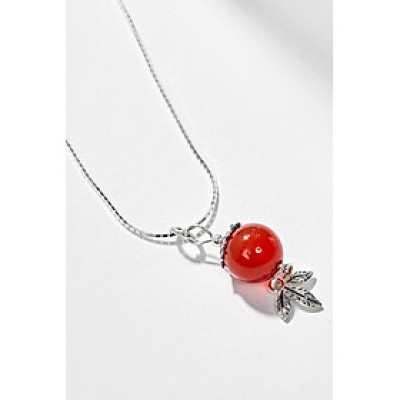 Dây Chuyền Đá Thiên Nhiên Phối 3 Lá Bạc - Ngọc Quý Gemstones