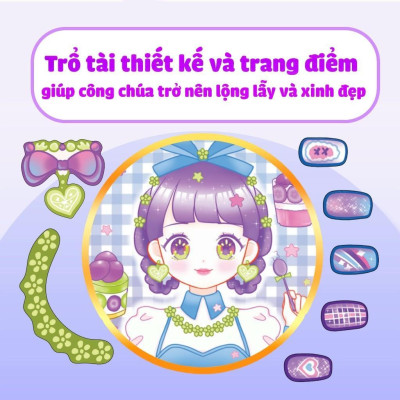 Sách - Tiệm Làm Nail - Công Chúa Kẹo Ngọt - 400+ Stickers Dễ Thương -  Bóc Dán Sticker Cho Bé Gái - Megabook