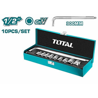 BỘ 10 ĐẦU TUÝP 1/2 INCH TOTAL THTL121101 - HÀNG CHÍNH HÃNG