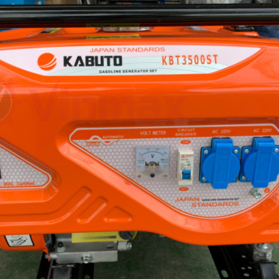 TỔ MÁY PHÁT ĐIỆN 3KW (BÁNH XE TAY CẦM) KBT3500ST KABUTO - HÀNG CHÍNH HÃNG