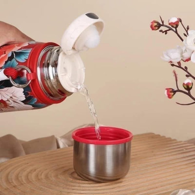 Bình giữ nhiệt VACUUM hoa vintage Hàng chính hãng