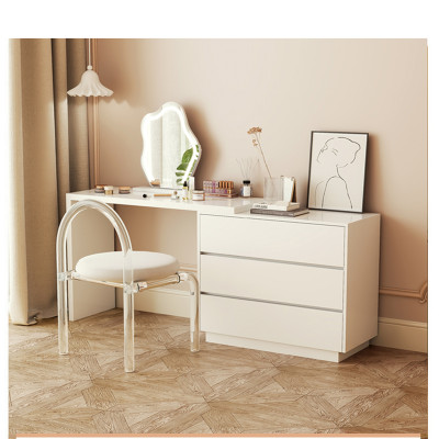 Bàn trang điểm đẹp xoay thông minh có tủ 3 ngăn kéo gỗ mdf phủ melamin chống xước thương hiệu IGA - GP325