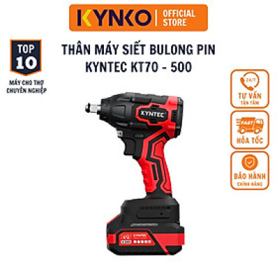 Thân máy siết bulong pin chính hãng Kynko Kyntec KT70 20V 4.0AH chân pin phổ thông (giá không gồm pin)