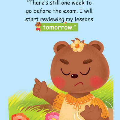 Sách Truyện Tranh Song Ngữ Việt Anh Cho Bé - Chưa Học Bài Xong Đừng Đi Chơi Nhé