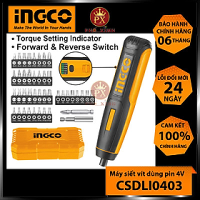 Máy bắn vít mini dùng pin 4v INGCO CSDLI0403