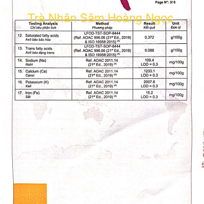 [Date xa] Trà nhân sâm hũ 100g - Hoang Ngoc Global