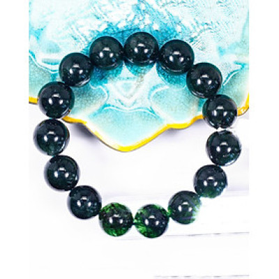 Vòng tay đá thạch anh tóc xanh mệnh hỏa, mộc - Ngọc Quý Gemstones