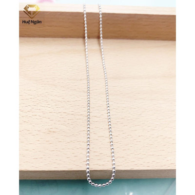 Dây chuyền bạc Ý 925 Bạc Huệ Ngân- Dây Bi Trẻ em GZ1.5 38cm