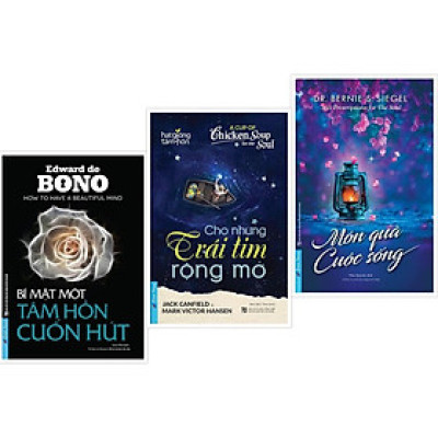 Sách - Combo Bí Mật Một Tâm Hồn Cuốn Hút + Cho Những Trái Tim Rộng Mở + Món Quà Cuộc Sống - First News