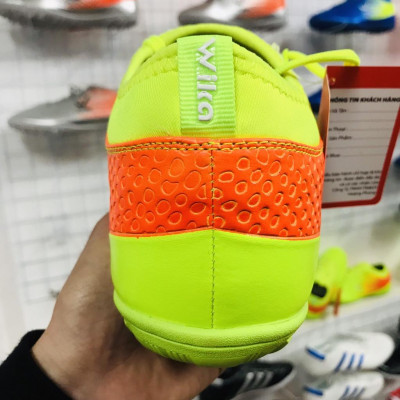 Giày bóng đá phủi thể thao cổ thun xanh lá cao cấp 2022_2023