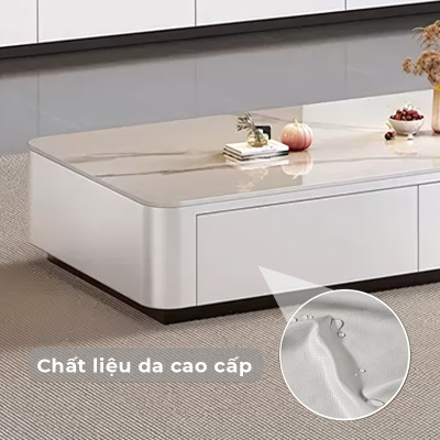 Bàn trà sofa bọc da cao cấp thương hiệu IGA - GM167