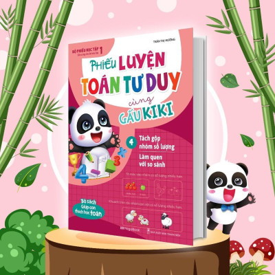 Sách - Phiếu Luyện Toán Tư Duy Cùng Gấu Kiki - Combo 5 Cuốn - Megabook