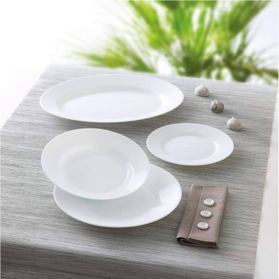 Bộ 6 đĩa thủy tinh nông lòng Luminarc Everyday 19cm N2055*6 | Hàng chính hãng