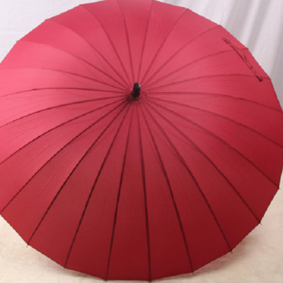 Ô đi mưa cán dài 24 nan chống lật, dù đi mưa đi nắng cán dài chống uv