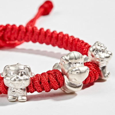  Vòng Thắt Dây Đỏ Tam Hợp Quý Nhân - Ngọc Quý Gemstones